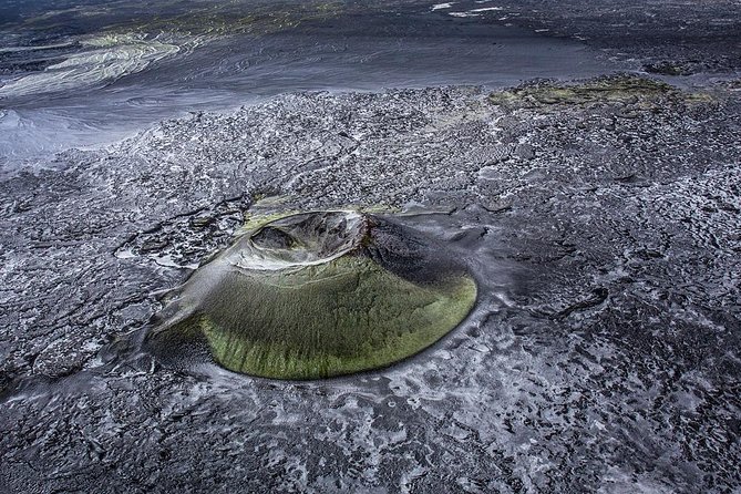 Airplane Sightseeing flight over Laki craters and highland - Vatnajökull National Park from the air, with Skeiðarárjökull in view