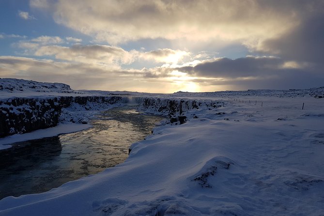 Arctic Fox Travel Dettifoss lake Mývatn winter private super jeep tour - Stop 3 Dettifoss: Europe’s Powerhouse Waterfall by Super Jeep