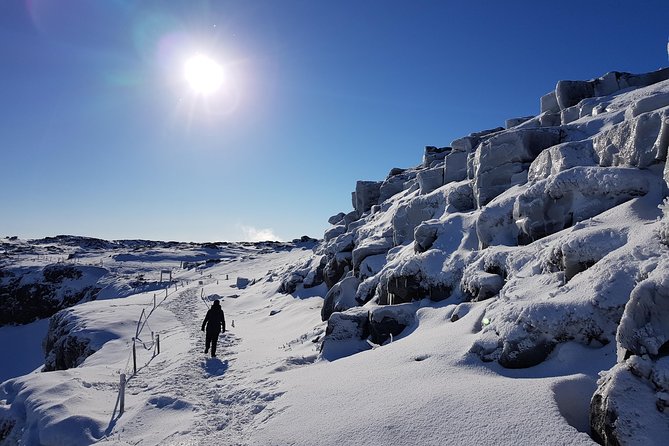 Arctic Fox Travel Dettifoss lake Mývatn winter private super jeep tour - Stop 4 Myvatn Nature Baths: A Warm Reset After Winter Roads