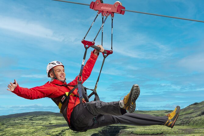 Conventional Ride (Free as a Bird) from Hveragerdi - The conventional ride itself: seated harness, 1 km glide, and what to expect from the vibe