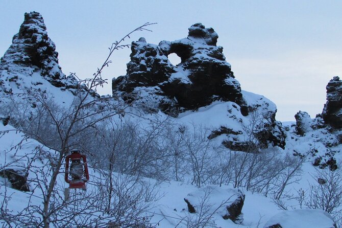 Diamond Circle Tour with Waterfalls From Akureyri - Stop 2: Dimmuborgir lava formations, a lava-maze hike plus a lunch option