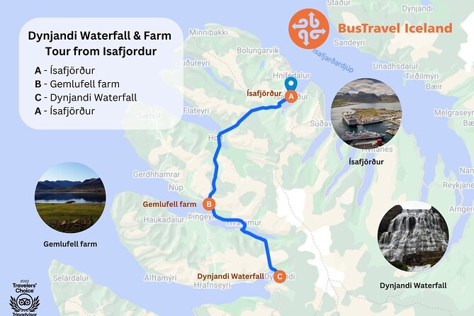 Dynjandi Waterfall & Iceland Farm Visit Tour - From Ísafjörður to Dynjandi: the drive that sets the mood