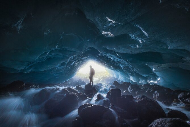 Early Bird Ice Cave with 3 Professional Photos - Blue Ice Morning at Vatnajokull National Park