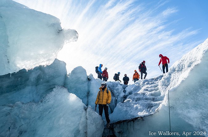 Easy Hike on Sólheimajökull Glacier - The Glacier Walk Itself, Ice Walls, Ash, and a Walkable Plateau