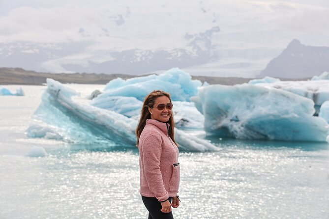 Exclusive Glacier Experience on Vatnajökull - Diamond Beach ice cubes on black sand