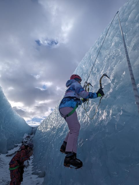 Exclusive Ice Climbing Experience on Sólheimajökull - On the Ice: Crevasses, Blue Ice, and Technique Practice