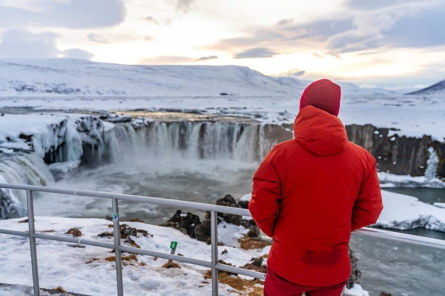 From Akureyri: Goðafoss Waterfall Winter Tour - Goðafoss, the Waterfall of the Gods, Through a Winter Window