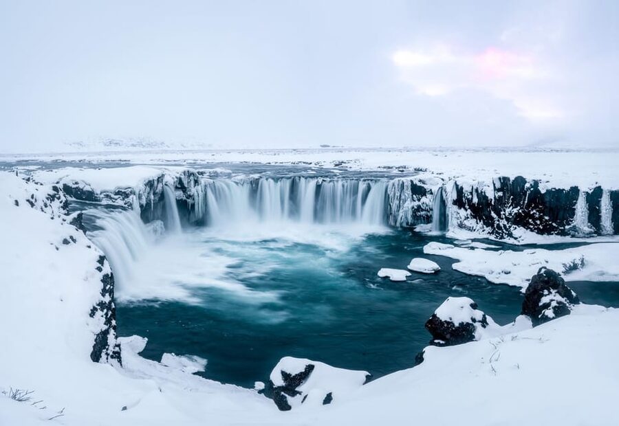 From Akureyri: Goðafoss Waterfall Winter Tour - Pickup and the Minibus Ride: Leaving Akureyri Without Stress