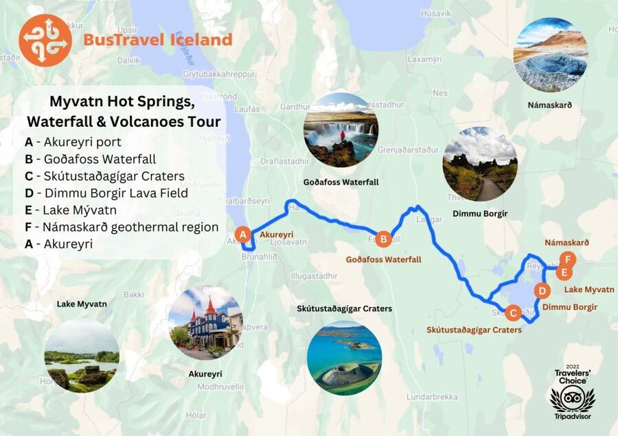 From Akureyri: Myvatn Lake, Craters, & Waterfall Tour - Pickup in Akureyri, and how the day starts