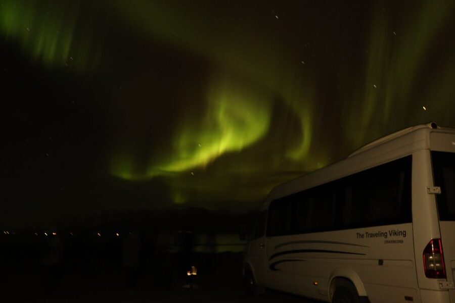 From Akureyri: Northern Lights Tour - How the Akureyri pickup turns into a real aurora chase