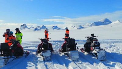 Snowmobile Adventure on Langjökull Glacier