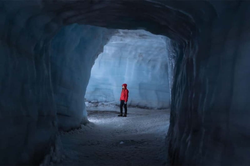 From Húsafell: Into the Glacier Ice Cave Adventure - From Húsafell to the glacier edge: gear up and roll out