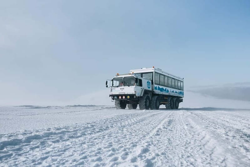 From Húsafell: Into the Glacier Ice Cave Adventure - Riding atop Langjökull: your first big glacier views