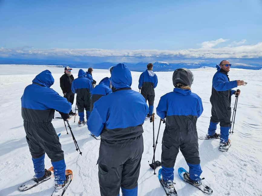From Husafell: Langjokull Glacier Snowmobile Tour - Safety briefing, snowmobile coaching, and turn-taking on the ice