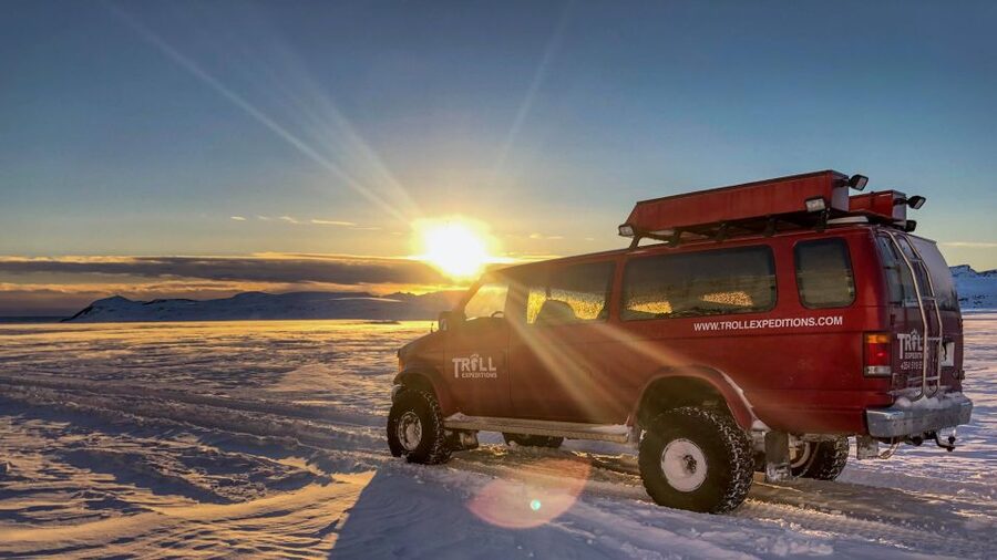 From Jökulsárlón: Crystal Blue Ice Cave Super Jeep Tour - Off-road reality check: bumpy rides and cave crowding