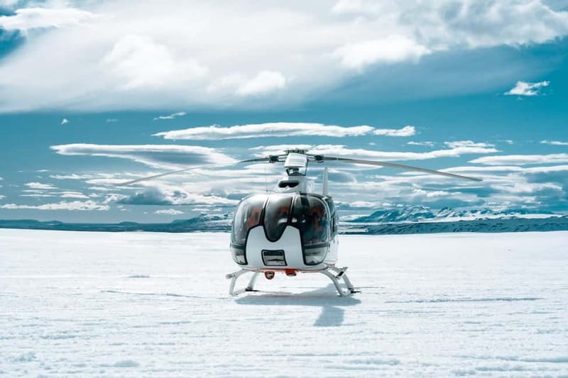 From Reykjavik: Fire And Ice Helicopter Tour with 2 Landings - From Ace FBO Reykjavik to the skies fast