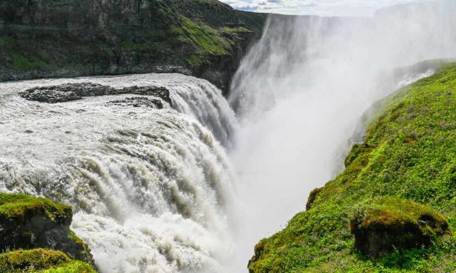 From Reykjavik: Full Day Whale Watching & Golden Circle Tour - Gullfoss: the glacial-fed waterfall that earns its reputation