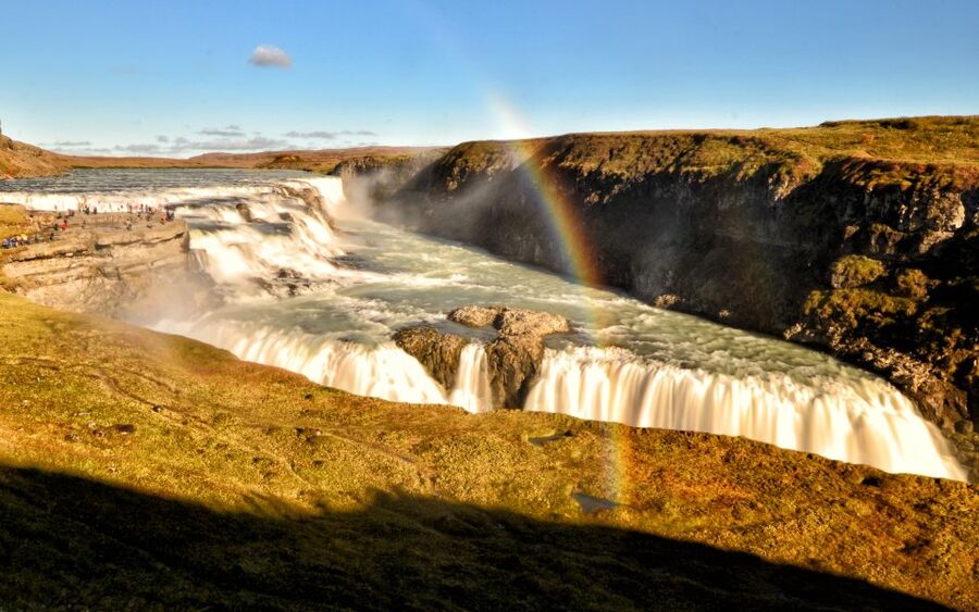 From Reykjavik: Golden Circle & Secret Lagoon Guided Tour - Geysir area at Haukadalur: standing close for the Strokkur moment