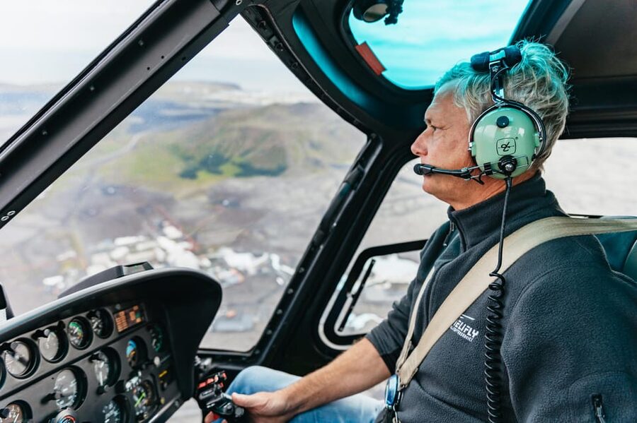 From Reykjavik: New Volcanic Area Helicopter Tour - Reykjavik viewpoints and the Mount Esja plus Faxafloi Bay effect