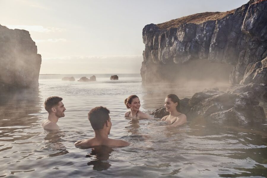 From Reykjavik: Reykjanes Geopark Tour and Sky Lagoon Visit - The continental rift walk: standing between continents