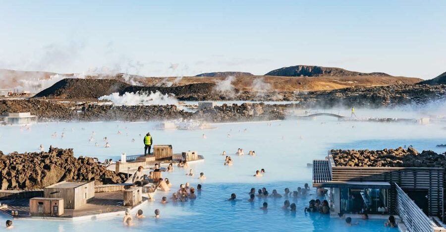 From Reykjavík: Volcanoes and Blue Lagoon Day Trip - Morning pickup and the Reykjanes window views on the way out