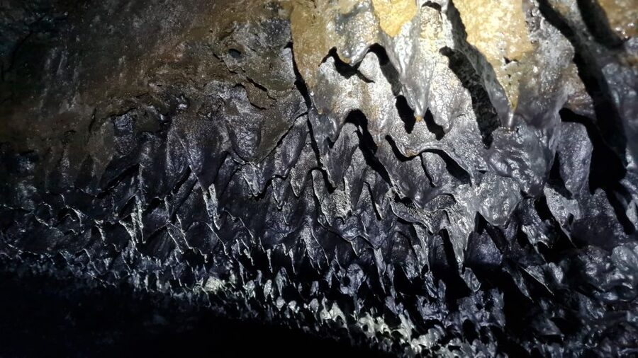 Geological Lava Tunnel Adventure - Arnarker Cave - Inside the Lava Tube, First 100 m and Real Geological Formations