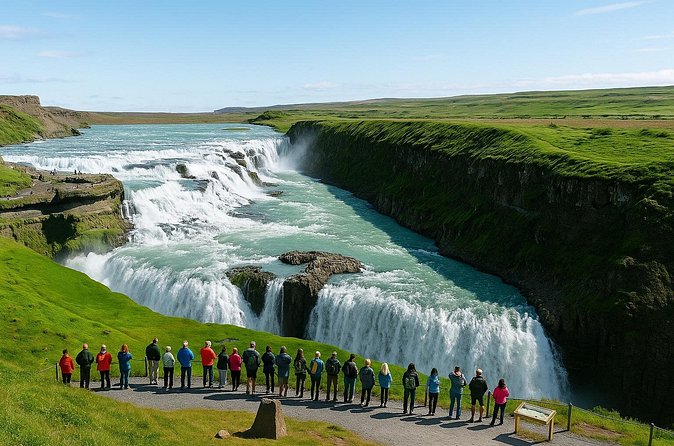 Golden Circle Private Tour From Reykjavik - Stop 4 at Kerið crater: rim walk, red-and-black slopes, and optional down-to-the-water time