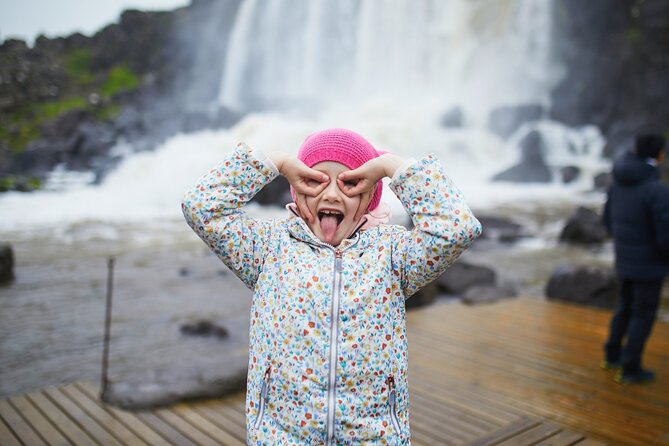 Golden Circle Private Tour with Kerid & Faxi Waterfall: Reykjavik - Faxi (Vatnsleysufoss) waterfall: the calmer pause with seasonal bonus