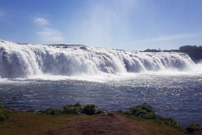 Golden Circle Tour - Gullfoss in two drops, with mist in your face