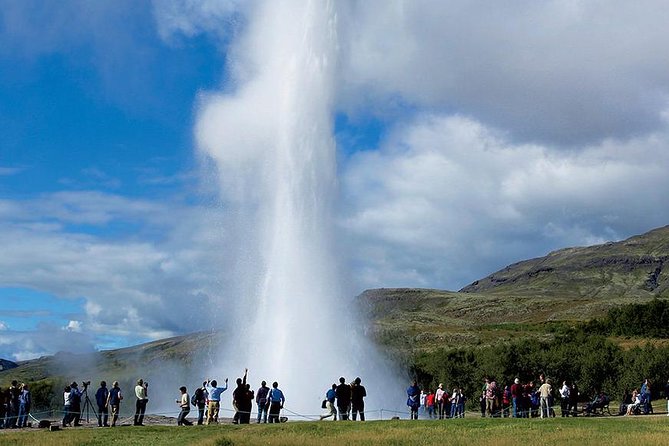Golden Circle Tour and Evening Northern Lights Cruise from Reykjavik - Gullfoss waterfall, the Hvítá river drop in full force