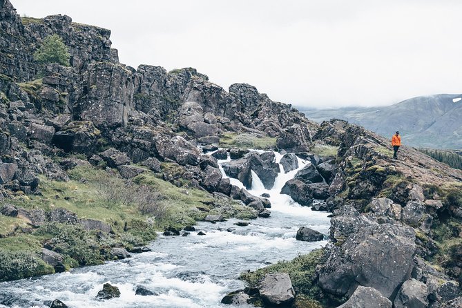 Golden Circle with Kerid Volcanic Crater Day Tour from Reykjavik - Gullfoss waterfall in 40 minutes: big water, two tiers, and clear views