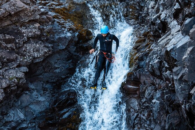 Half-day Canyoning under Vatnajökull - The Descent Route: Slides, Abseils, Jumps, and Waterfall Power