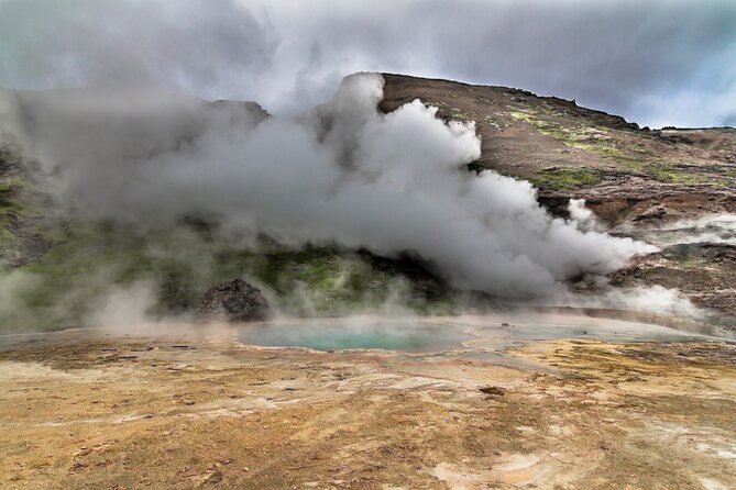 Helicopter Flight Over Geothermal Landscapes from Reykjavik - Hengill Geothermal Area: Where Iceland Feels Active