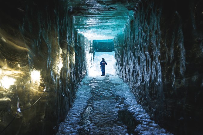 Ice Cave and Snowmobile Tour from Gullfoss - The ice cave experience: blue, controlled, and not always open
