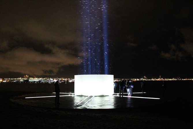 Imagine Peace Tower Tour on Viðey island | John Lennon tribute - Cruise back to Reykjavik: a final look at the beam and the sky
