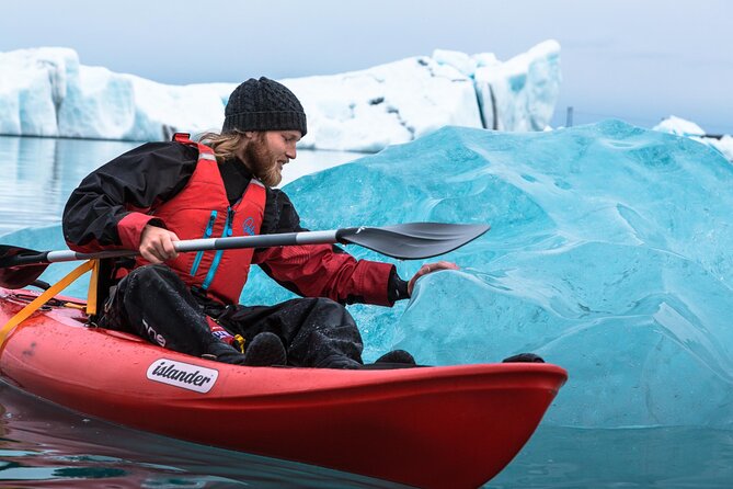Jokulsarlon Glacier Lagoon Kayaking and Falljokull Glacier Hike - Jökulsárlón Glacier Lagoon kayaking: blue-white ice you can paddle through