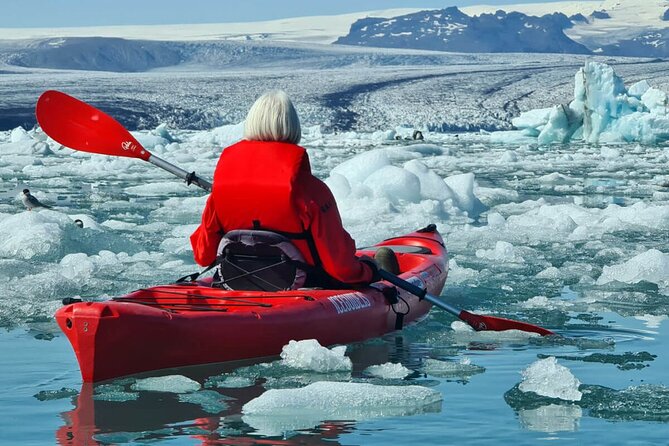 Jokulsarlon Glacier Lagoon Kayaking and Falljokull Glacier Hike - What to wear and bring for drysuit kayaking and glacier hiking