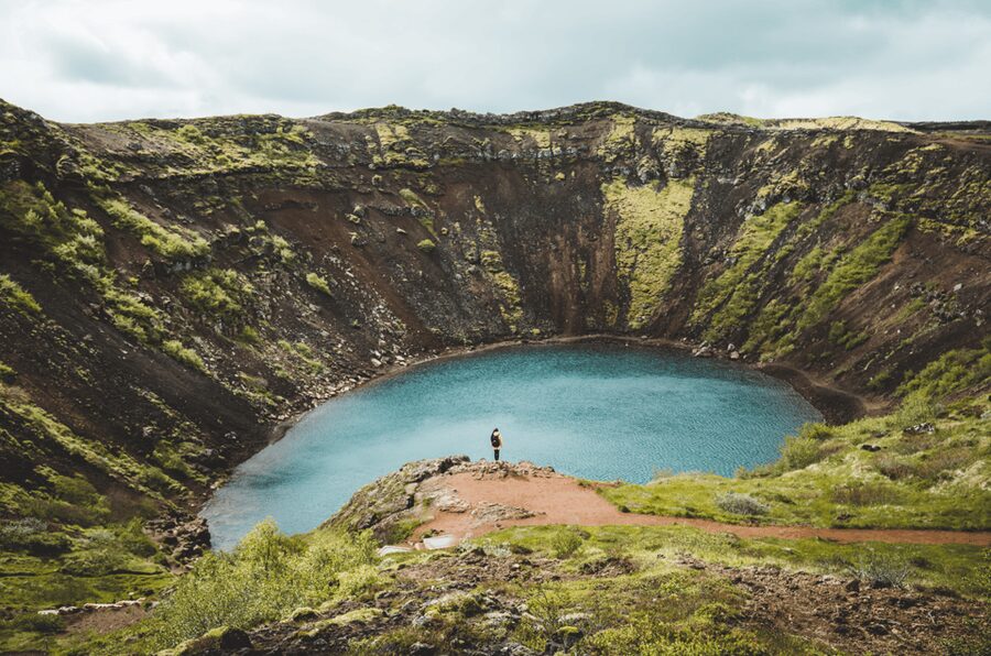 Kerið Volcanic Crater Admission Ticket - Rim Trail Views: Panoramas That Let You Adjust Your Angles