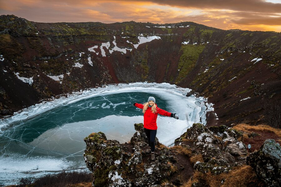 Kerið Volcanic Crater Admission Ticket - What You Are Actually Seeing: The Crater’s Real Shape and Volcanic Cause