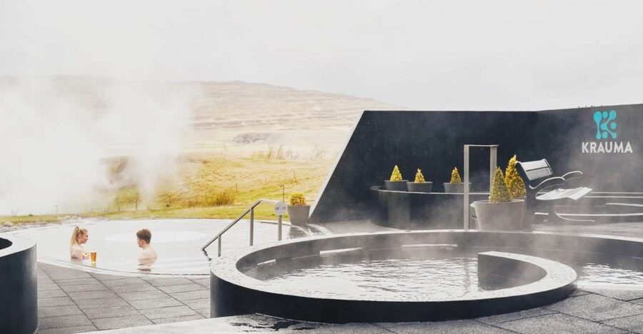 Krauma Geothermal Baths Entrance Ticket - The six pools: 5 warm baths plus one cold reset