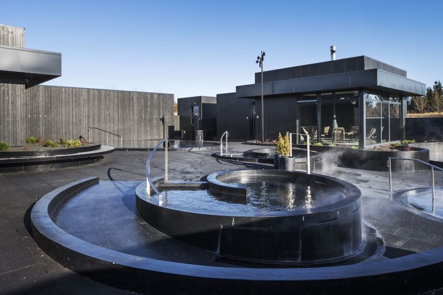 Krauma Geothermal Baths Entrance Ticket - Relaxation room by the fire: where the visit ends up