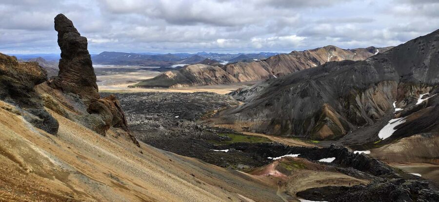 Landmannalaugar Hike and Hot Springs from Reykjavik & Hella - The guided hike: rhyolite colors, obsidian, lava fields, and how to handle uneven ground