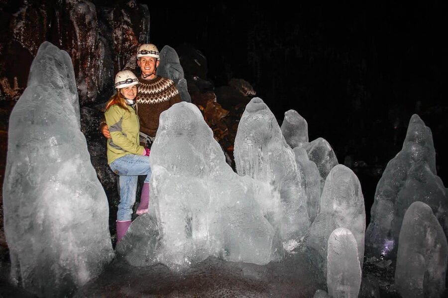Lofthellir Ice Cave Super Jeep Tour - Entering Lofthellir: tight crawl, slow light, real cold air