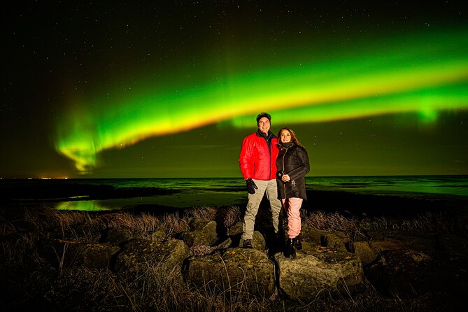 Northern Lights Tour with Photos, Snacks, Warm Snowsuits, Chairs - Small Group Comfort, Warm Jumpsuits, and Chairs You’ll Actually Use