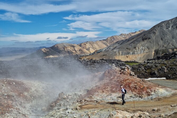 Private Day Trip in Landmannalaugar South Region area on a 4x4 truck - Hnausa poolur and Þjófafoss: waterfalls and river-country breaks