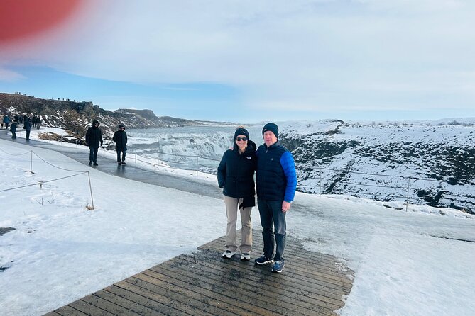 Private Golden Circle - Gullfoss Golden Waterfall: 32 meters of power and the rainbow test
