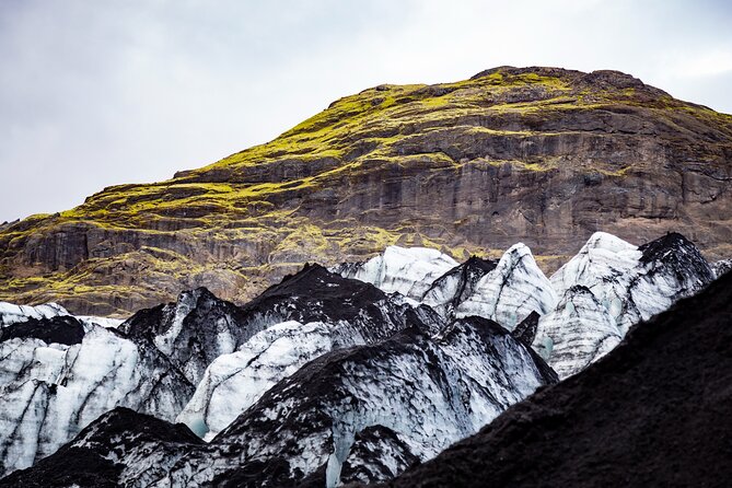 Private South Coast Fire and Ice: Glacier viewpoint & Lava Show - Solheimajokull glacier walk: close-up glacier views without committing to a hike