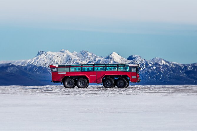 Red Glacier Monster Truck on Langjokull Glacier from Gulfoss - On Langjökull: Crampons, Options, and Real Glacier Fun