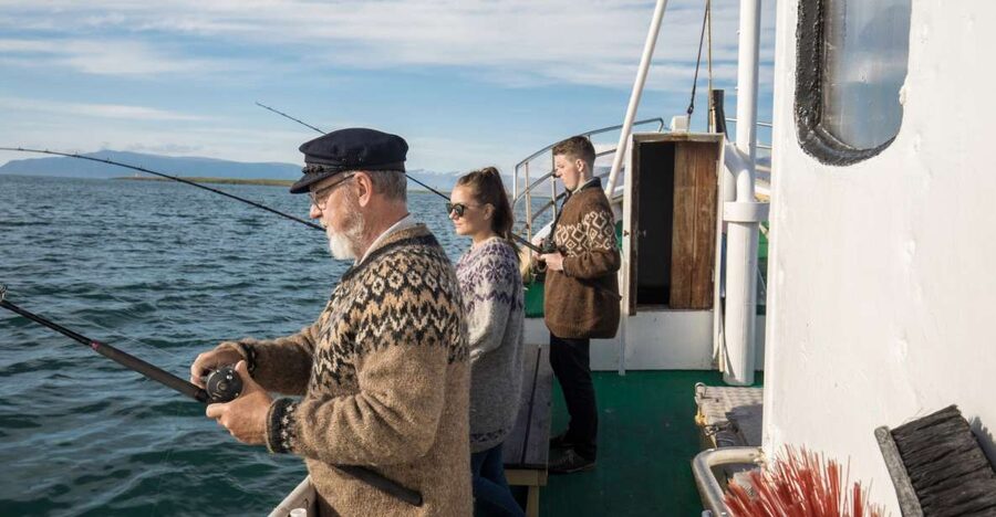 Reykjavik: 3-Hour Sea Angling Gourmet Experience Tour - Gear, rain jackets, and the hands-on fishing lesson