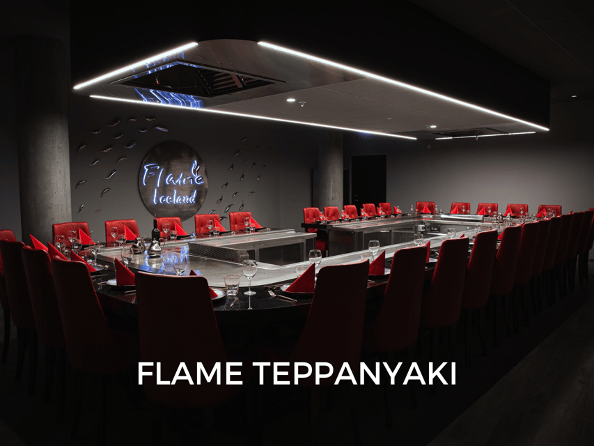 Reykjavík: 7-Course Teppanyaki Tasting Menu with Fire Show - Flame Restaurant and Bar in central Reykjavík, right by the water